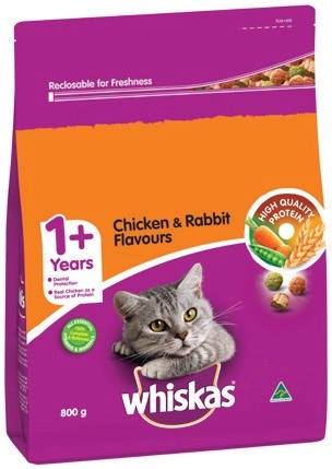 Whiskas Dry Cat Food 800g Selected Varieties