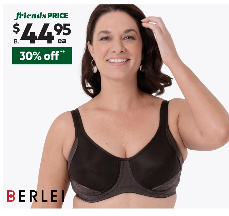 Berlei Women's Electrify Mesh Underwire Bra Black