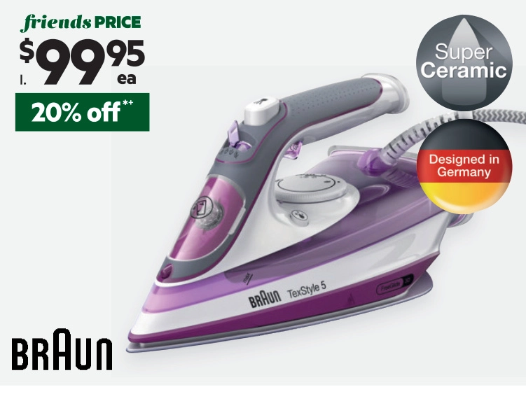 Braun TexStyle 5 Steam Iron SI5034VI