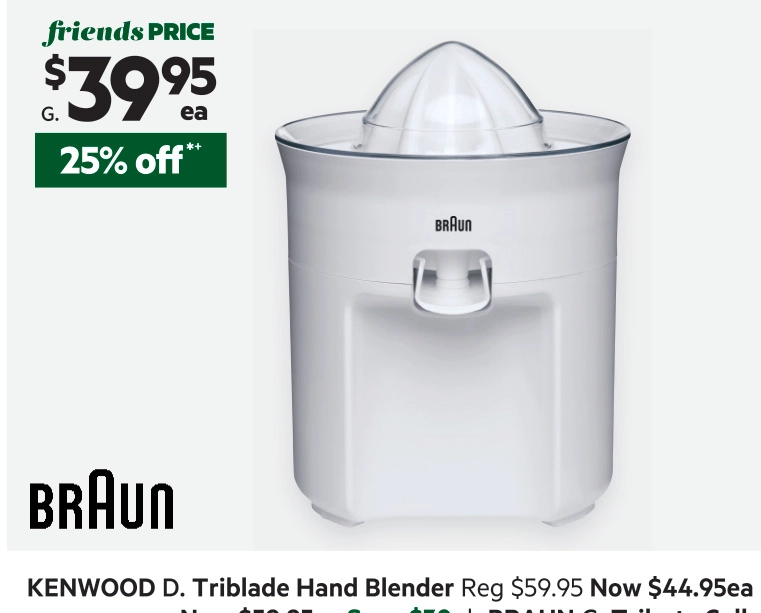 Braun Tribute Collection Citrus Juicer CJ3050WH