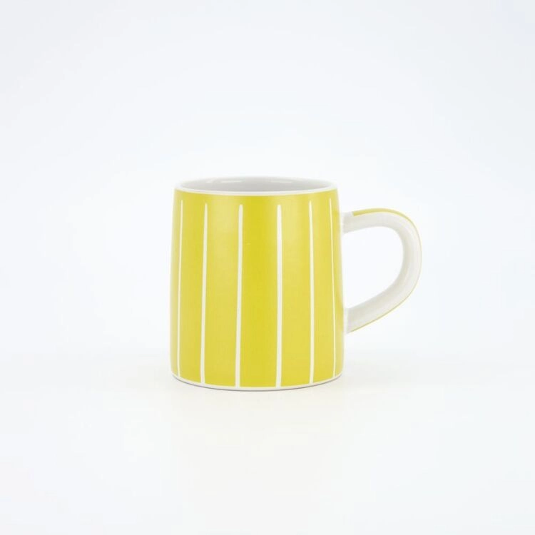 Chyka Home Candy Stripes Mug Yellow