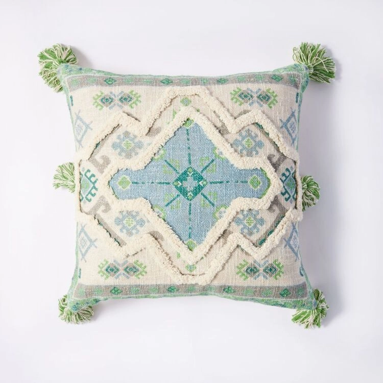 Chyka Home Terra Tufted Cushion 50 x 50 cm Green 50 x 50 cm