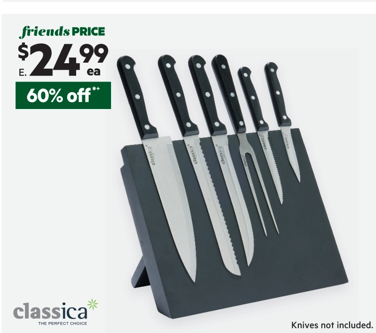 Classica Magnetic Knife Block