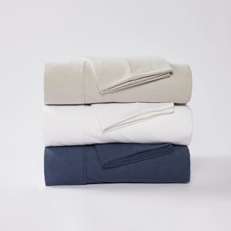 Elysian Chester Flannelette Sheet Set Blue