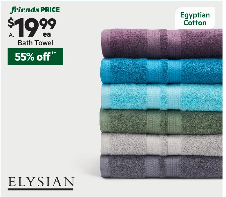 Elysian Luxe Egyptian Cotton Towel Collection Alloy