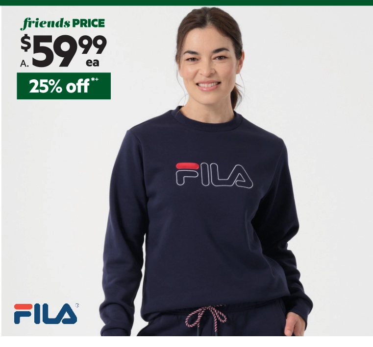 FILA Women's Classic 2.0 Unisex Crew Hoodie Grey Marle