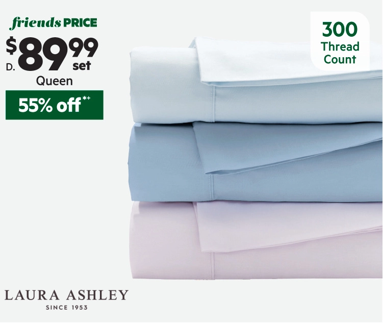 Laura Ashley Swanton Plain Dye Sheet Set Seafoam