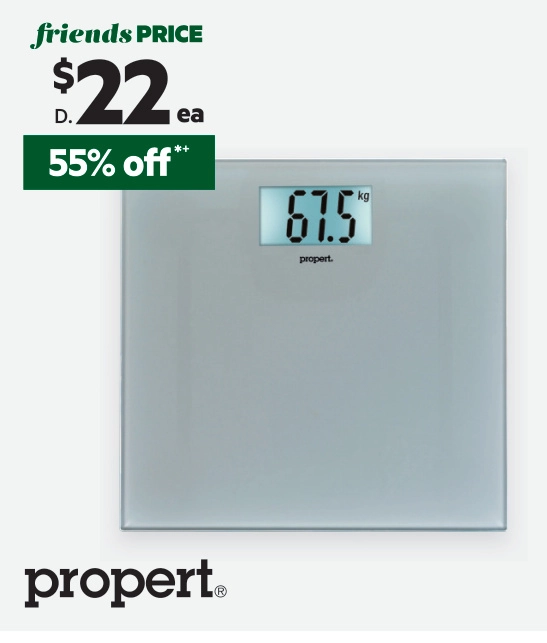 Propert Reflection Bathroom Scale 150kg Silver