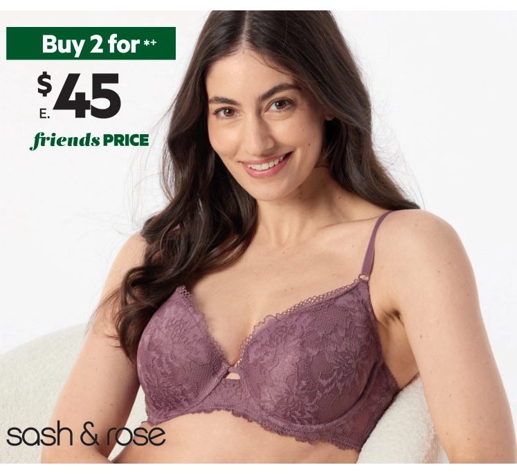 Sash & Rose Women's Lani Lace Contour Bra Grape