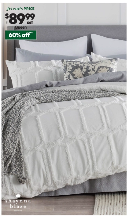 Shaynna Blaze Tannum Cotton Jacquard Quilt Cover Set