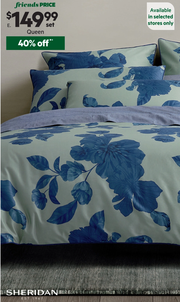 Sheridan Jossen Cotton Quilt Cover Set Queen Cactus