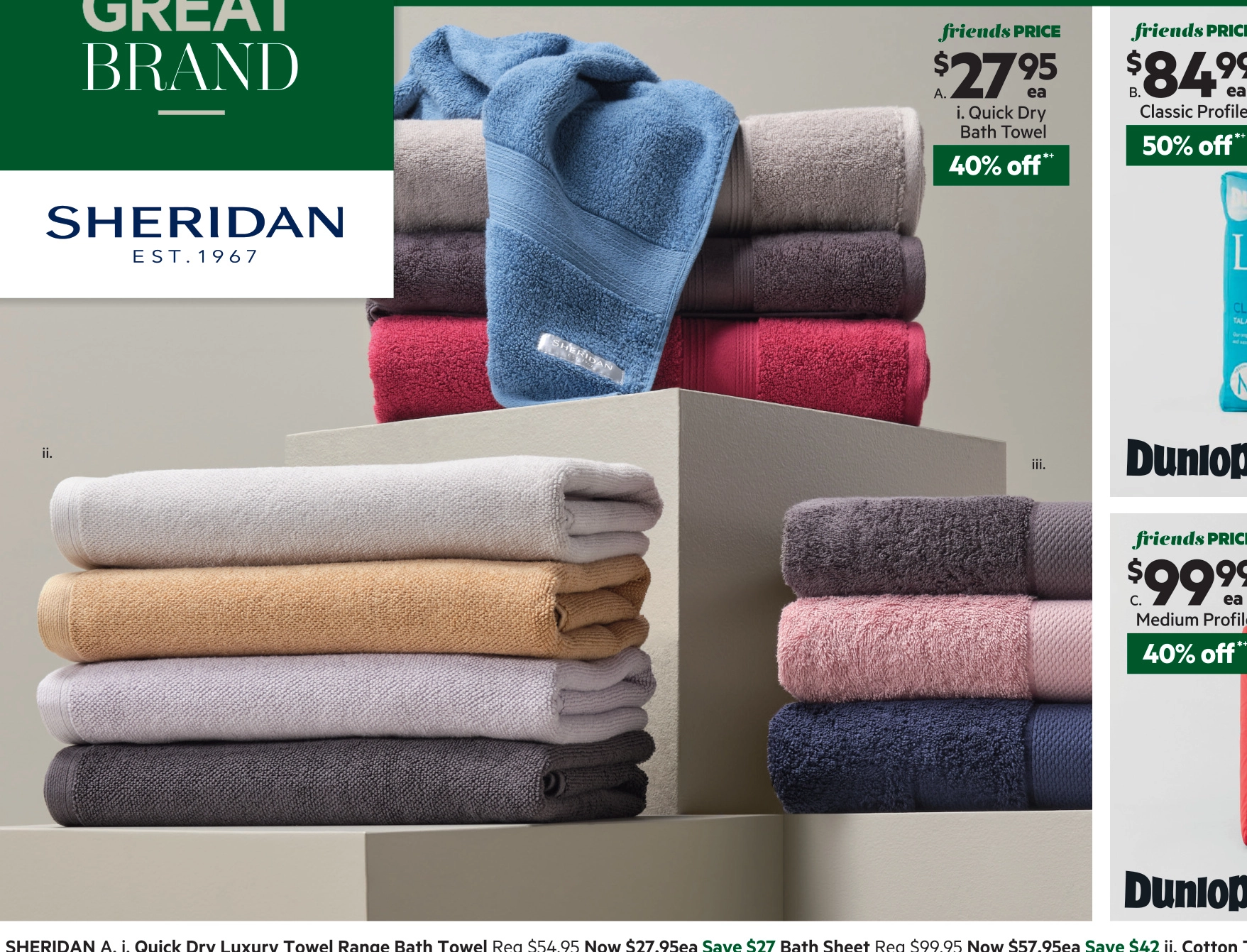 Sheridan Quick Dry Luxury Towel Collection Cruise