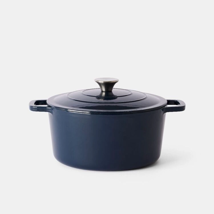 Smith + Nobel Traditions 5L Cast Iron Casserole Pot Navy