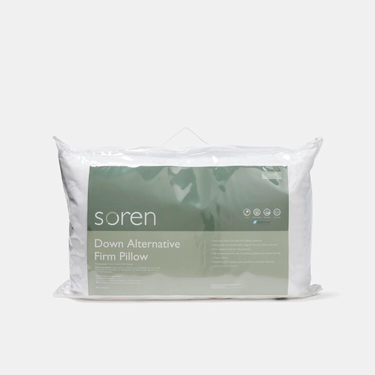 Soren Down Alternative Pillow Firm White Standard