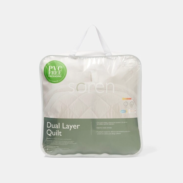 Soren Dual Layer Quilt White Queen