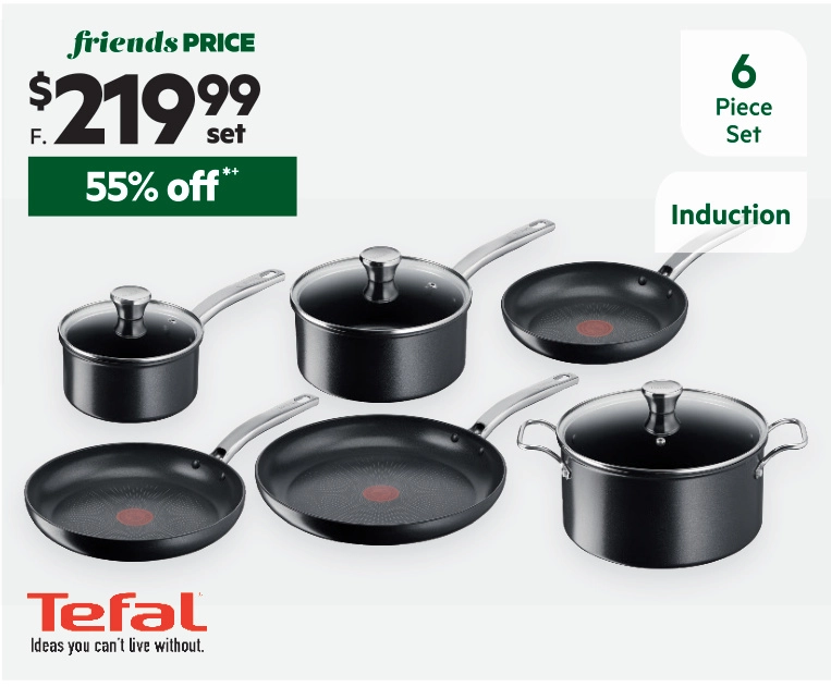 Tefal Intensium 6-Piece Induction Non-Stick Set