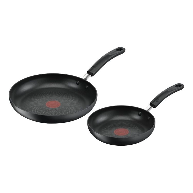 Tefal Specialty 20/26 cm Hard Anodised Non-Stick Frypan Twin Pack