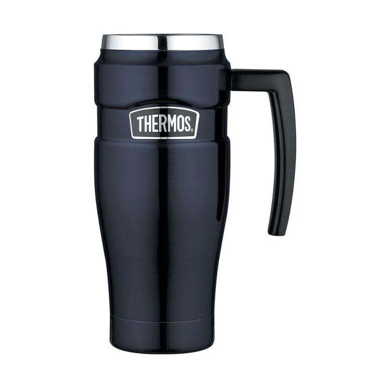 Thermos King 470 ml Stainless Steel Vacuum Insulated Travel Mug Midnight Blue