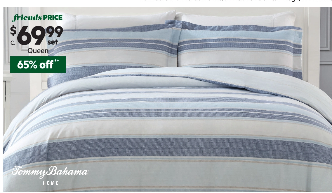 Tommy Bahama Serenity Quilt Cover Set Blue