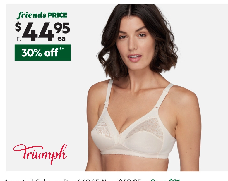 Triumph Women's Kiss of Cotton Wirefree Bra Beige