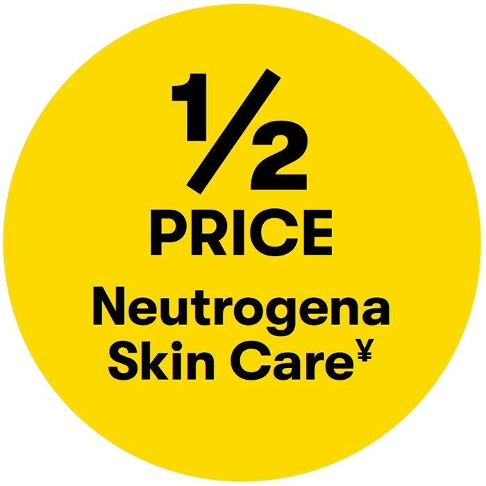 1/2 Price on Neutrogena Skin Care¥