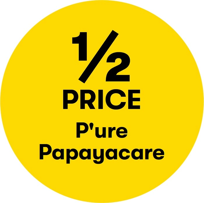 1/2 Price on P'ure Papayacare