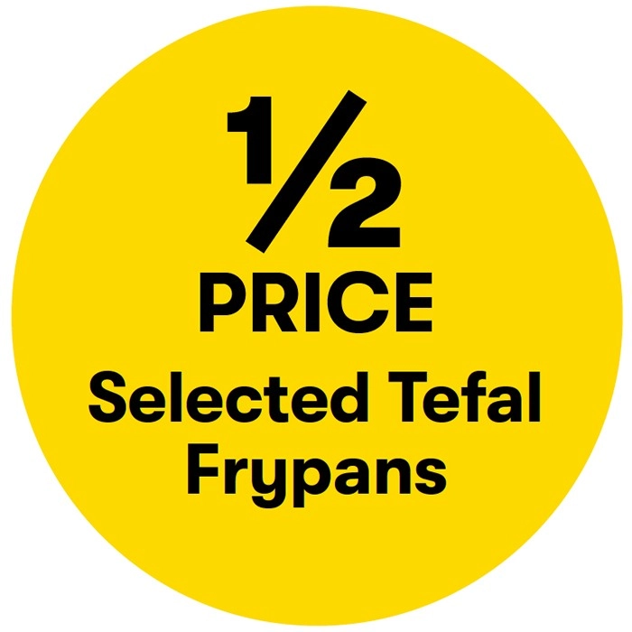 1/2 Price on Selected Tefal Frypans