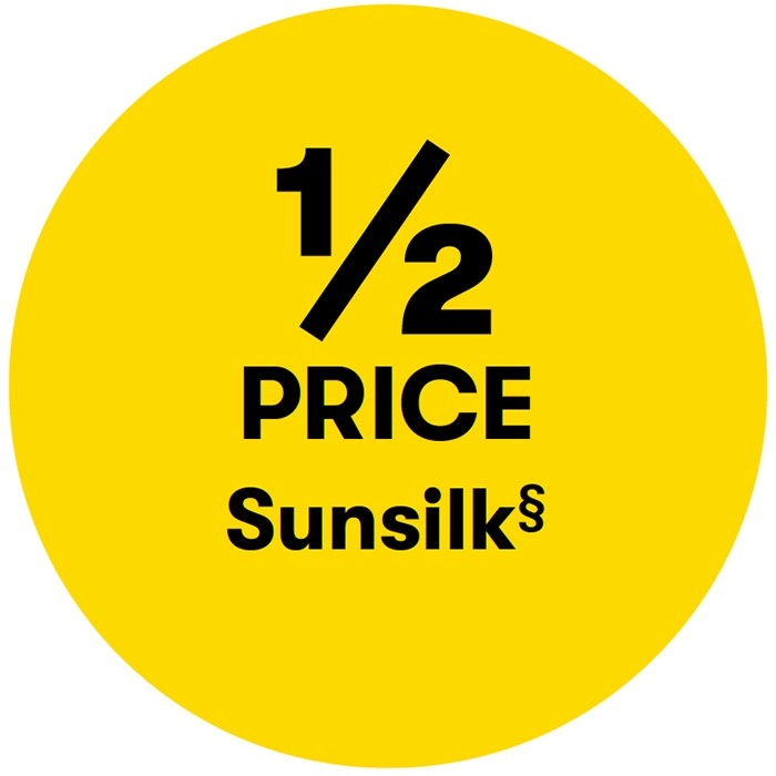 1/2 Price on Sunsilk§