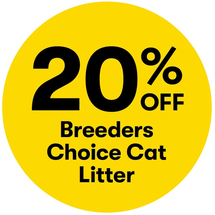 20% off Breeders Choice Cat Litter