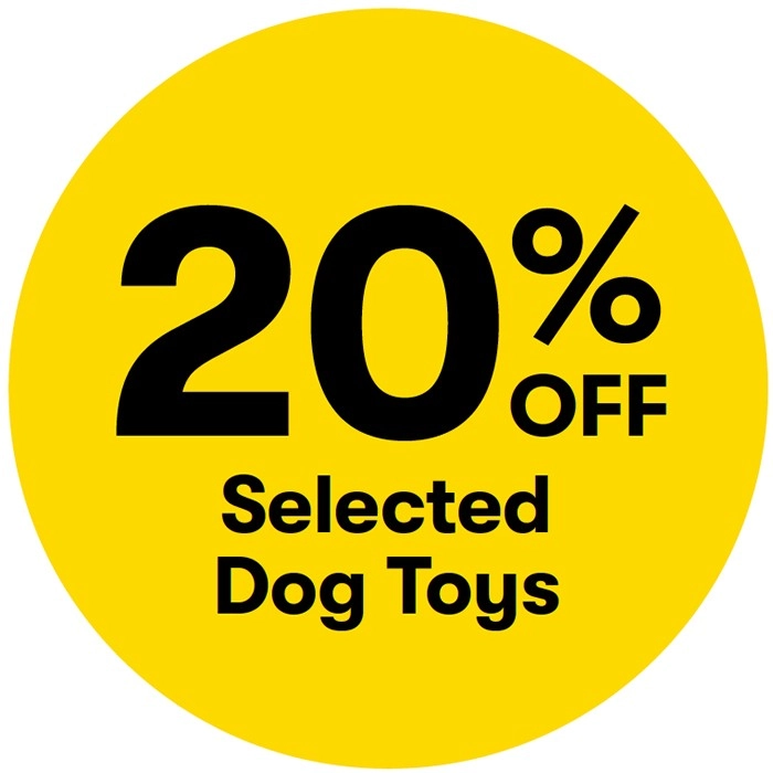 20% off Selected Dog Toys