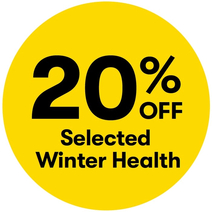 20% off Selected Winter Health