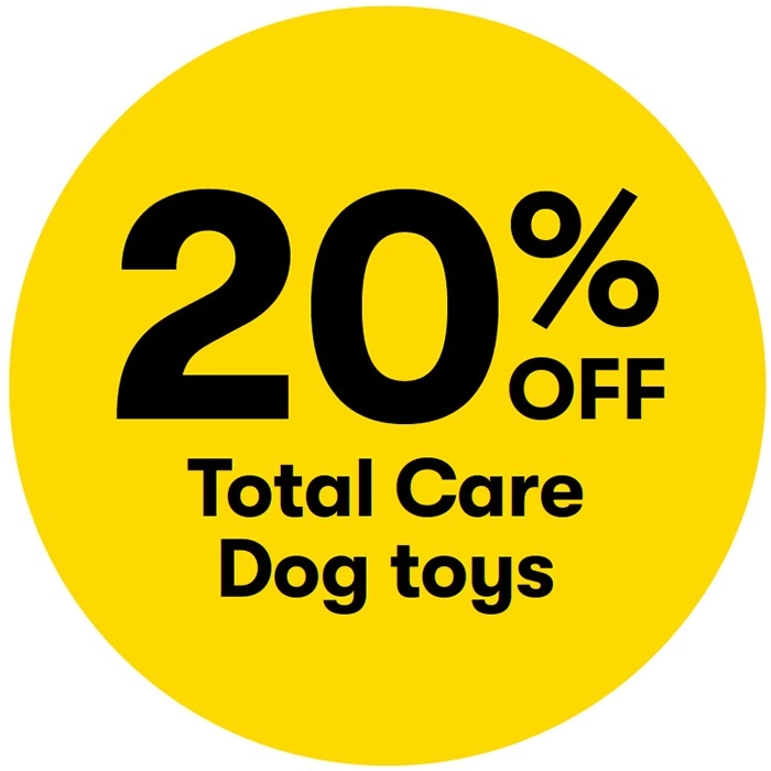 20% off Total Care Dog toys