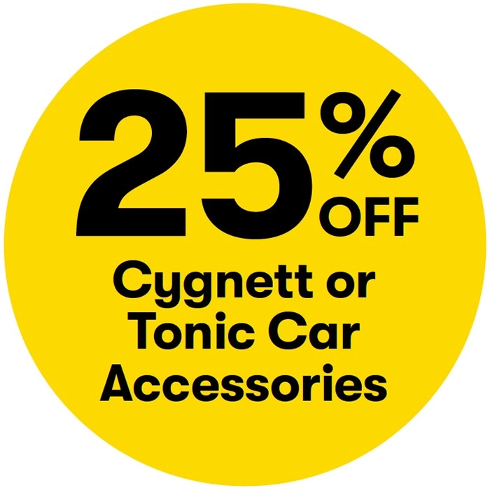 25% off Cygnett or Tonic Car Accessories