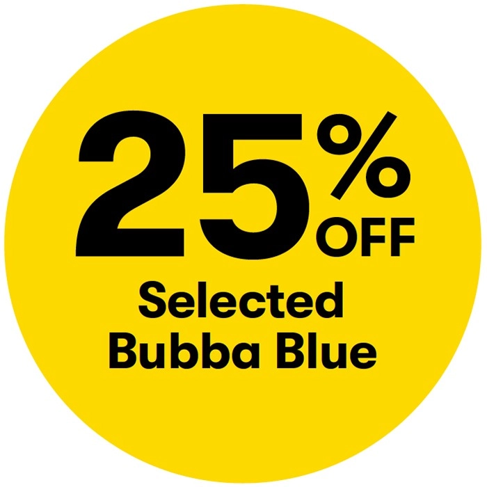 25% off Selected Bubba Blue