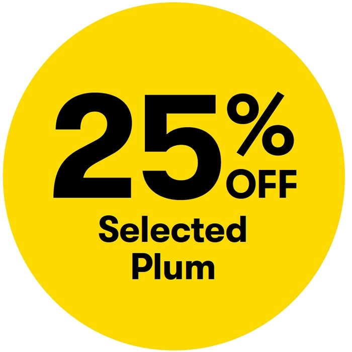 25% off Selected Plum