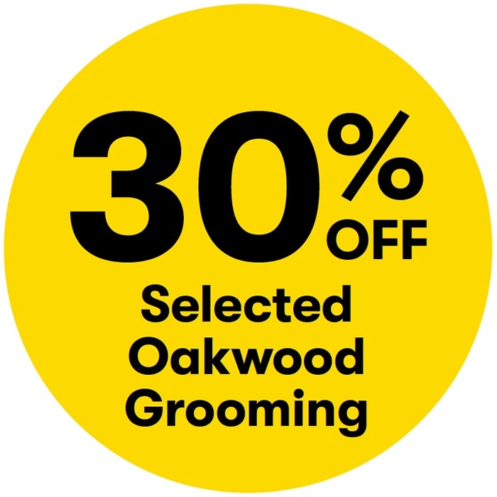 30% off Selected Oakwood Grooming