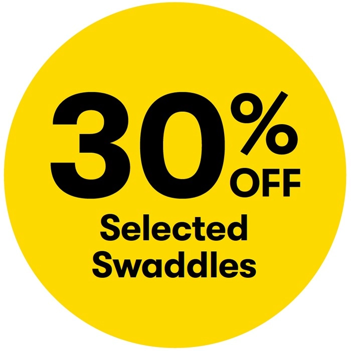 30% off Selected Swaddles