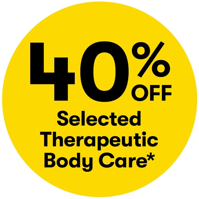 40% off Selected Therapeutic Body Care*