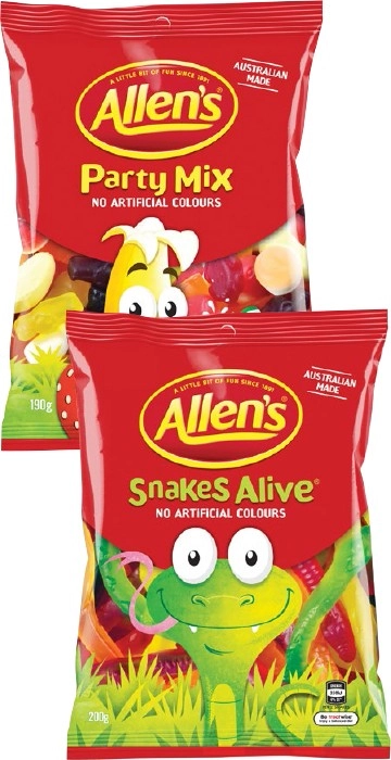 Allen’s Assorted Bags 190g-200g