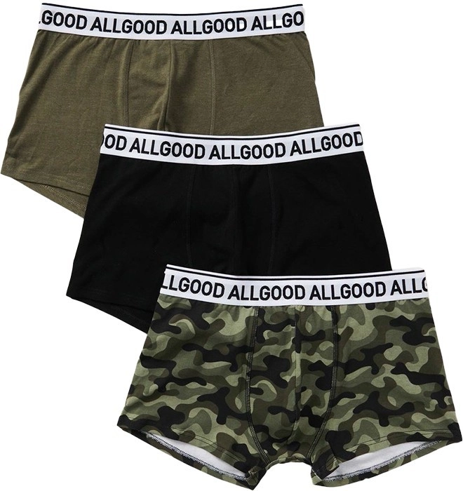 Allgood. Men’s 3-Pack Trunks - Green