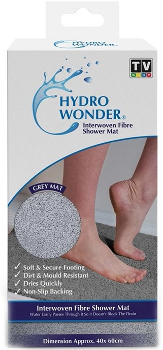 As Seen On TV Hydro Wonder Shower Mat - Grey