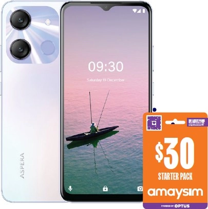 Aspera Nitro 2 3GB/64GB Pearl with $30 SIM Bundle