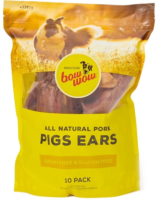 Bow Wow 10-Pack Pigs Ear Dog Treats