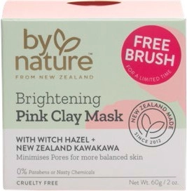 By Nature Brightening Pink Clay Mask 60g