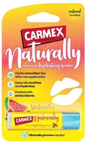 Carmex Naturally Watermelon Lip Balm 4g