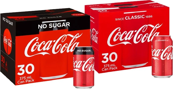 Coca-Cola 30-Pack Can Varieties 375ml