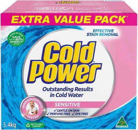 Cold Power Laundry Powder 5.4kg - Sensitive