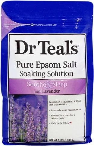 Dr Teal’s Pure Epsom Salt Soaking Solution 1.36kg - Soothe & Sleep