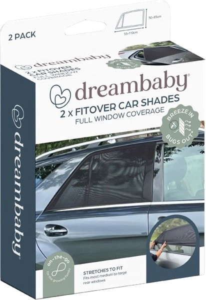 Dreambaby 2-Pack Fit Over Car Window Shade