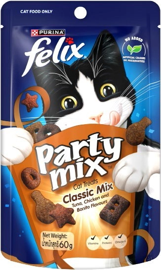 Felix Party Mix Classic Mix Cat Treats 60g